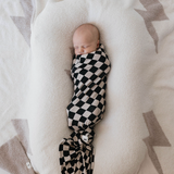 Bamboo Swaddle | Black Checkerboard