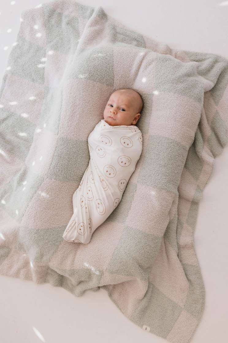 Just Smile | Bamboo Swaddle Milk & Baby