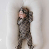 Faded Brown Checkerboard | Sleepy Time Set Milk & Baby