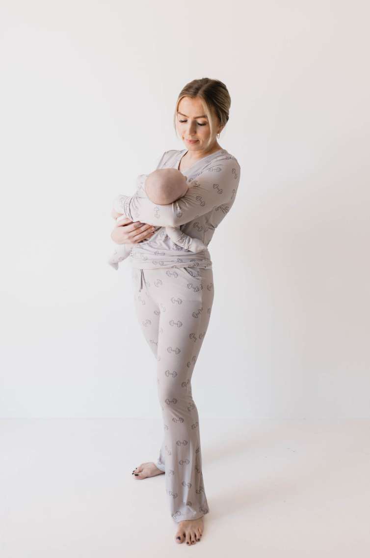 Arm Day | Women's Bamboo Pajamas Milk & Baby