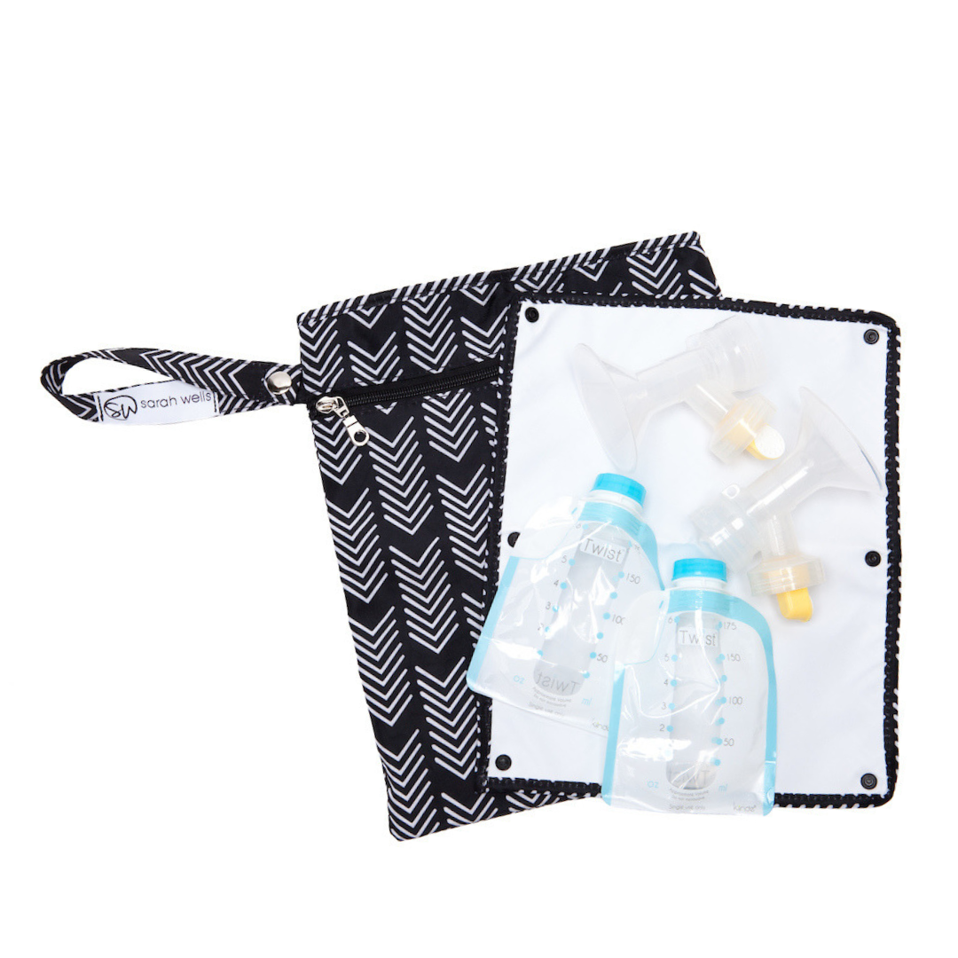 Pumparoo (Black & White) | Wet/Dry Bag Milk & Baby