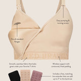 Signature Sublime® Contour Pumping & Nursing Bra | Beige | Milk & Baby