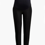 Slim Leg Maternity Work Pants in Black