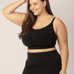 Sublime® Bamboo Hands-Free Pumping Lounge & Sleep Bra | Black | Milk & Baby