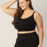 Sublime® Bamboo Hands-Free Pumping Lounge & Sleep Bra | Black | Milk & Baby