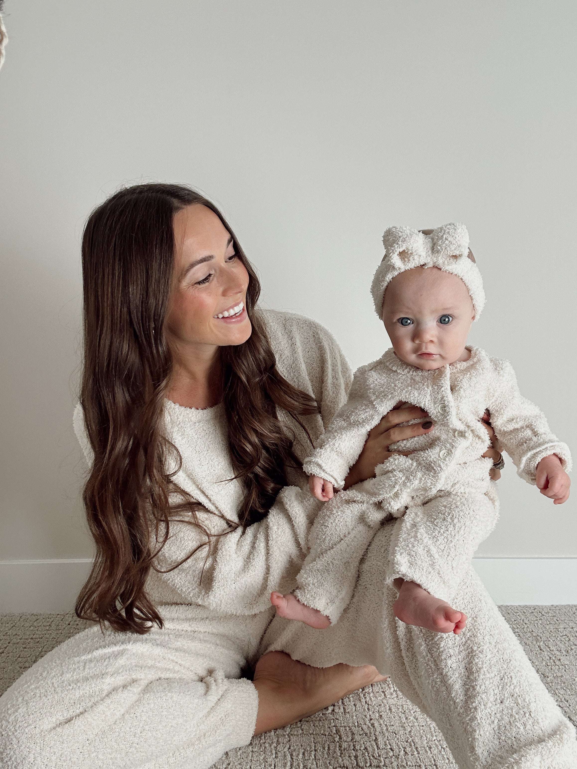 Luna + Luca Cozy Teddy Headband Milk & Baby