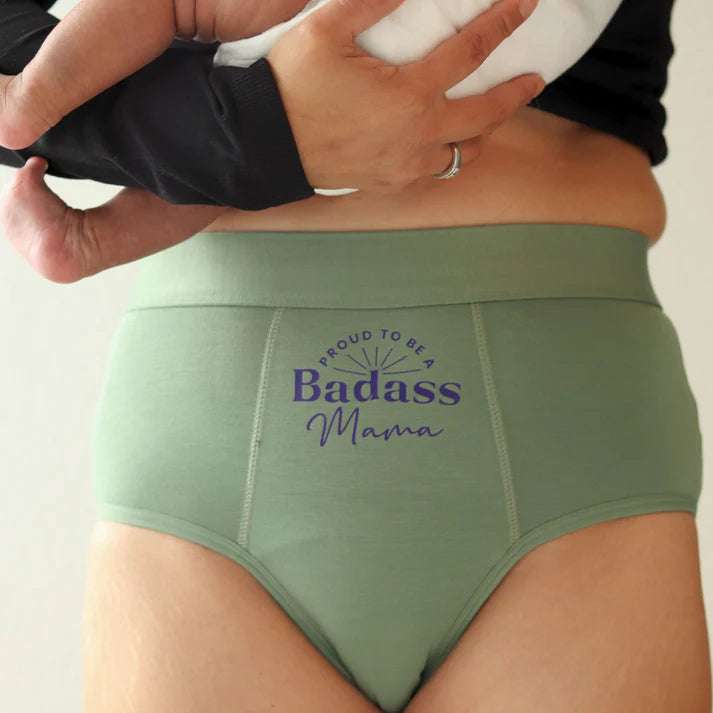 Proud To Be A Badass Mama Postpartum Panty | Milk & Baby