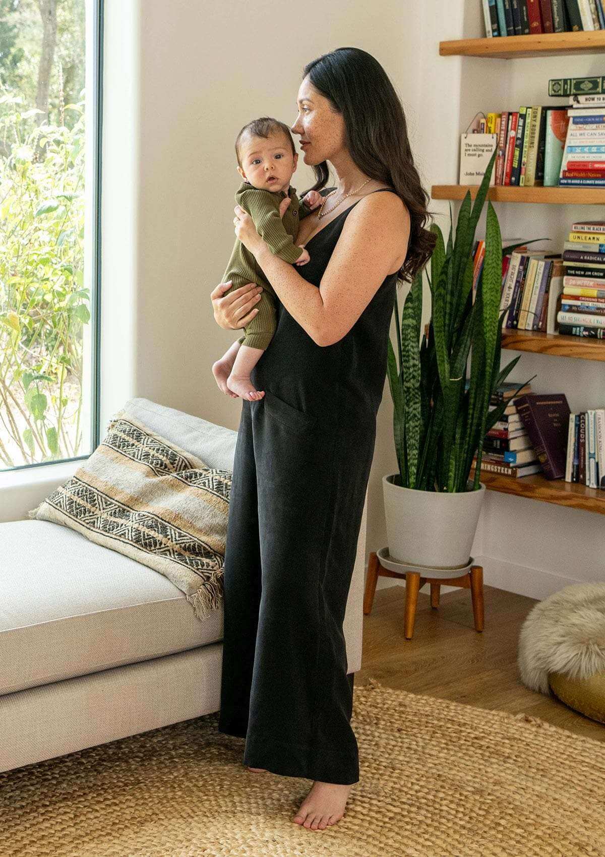 Mirage Jumpsuit | Black | Nursing Jumpsuit | milk & baby