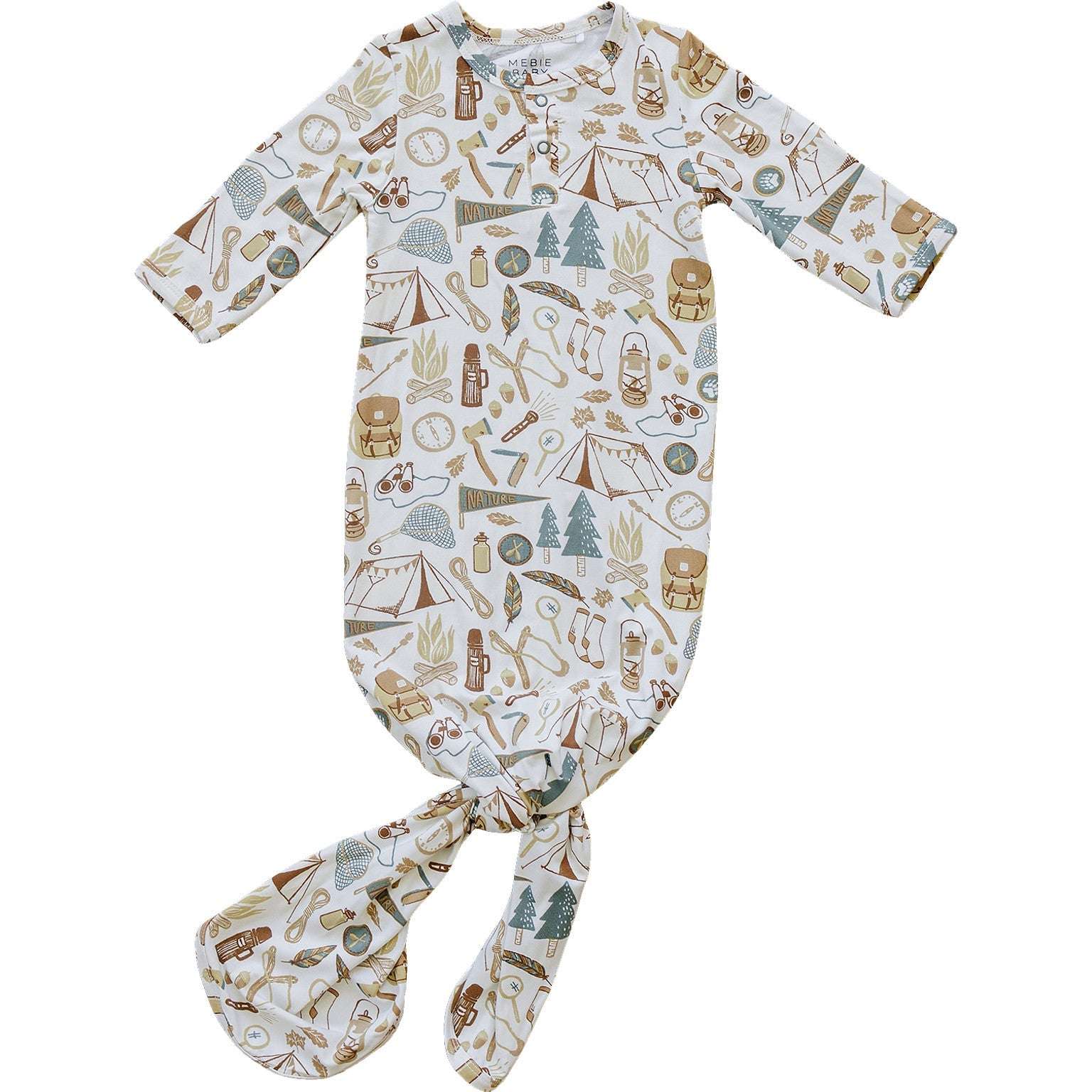 Camping Trip Bamboo Knot Gown Milk & Baby