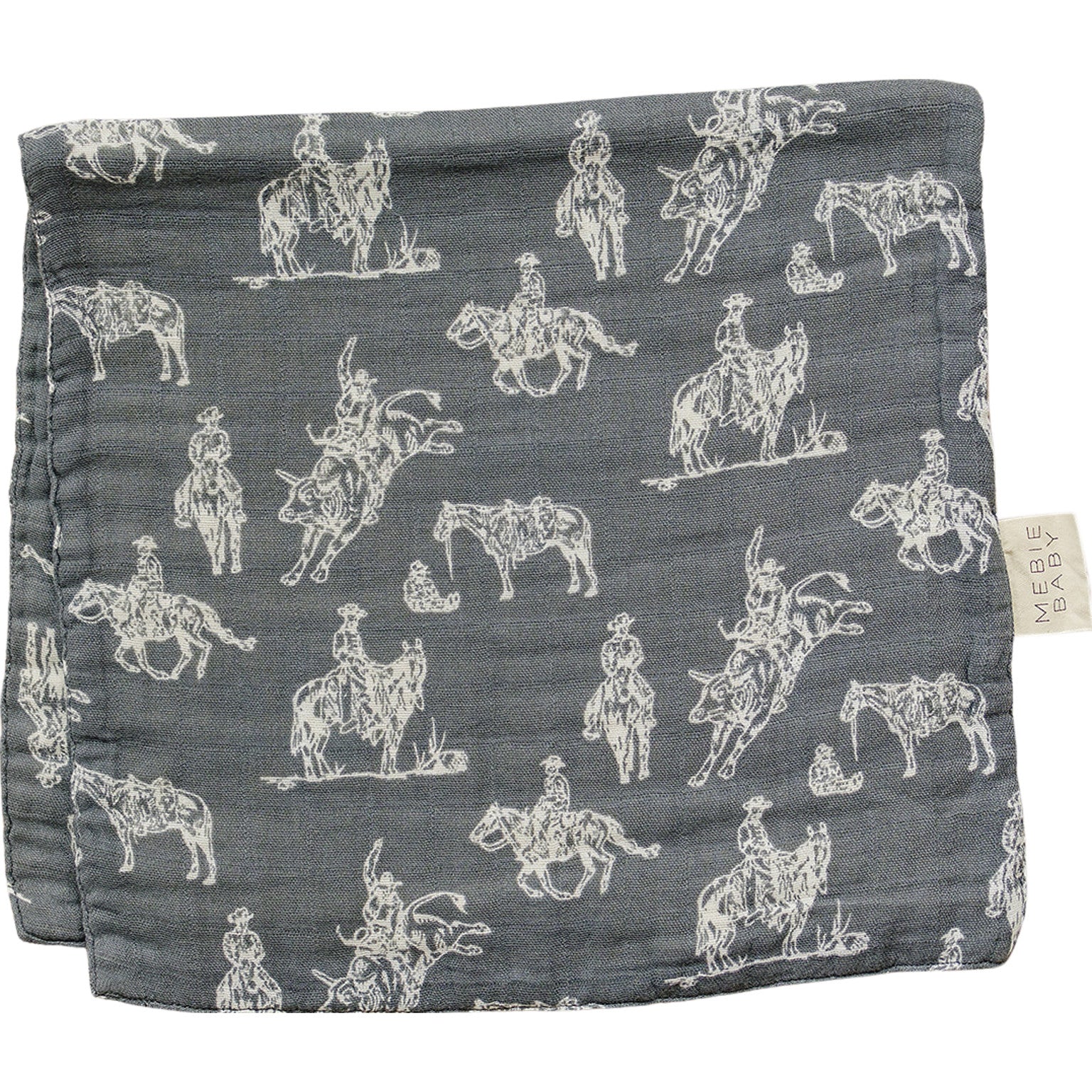 Wild West Muslin Burp Cloth - milk & baby