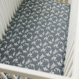 Wild West Muslin Crib Sheet Milk & Baby