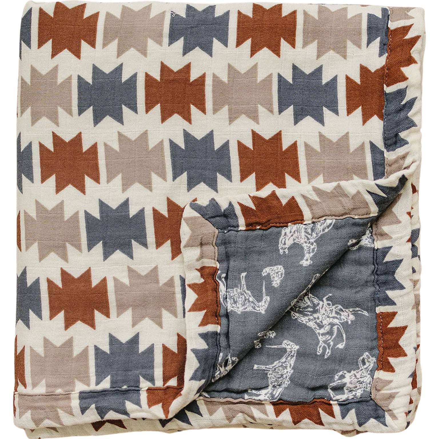 Western Aztec + Wild West Muslin Quilt Milk & Baby