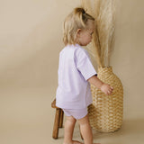 Little Joy Co. Bamboo Tee & Bike Shorts | Milk & Baby