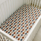 Western Aztec Muslin Crib Sheet Milk & Baby