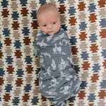 Wild West Muslin Swaddle Blanket Milk & Baby