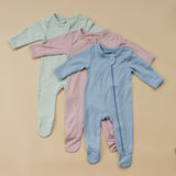 Bamboo Footed Zippy Romper Milk & Baby