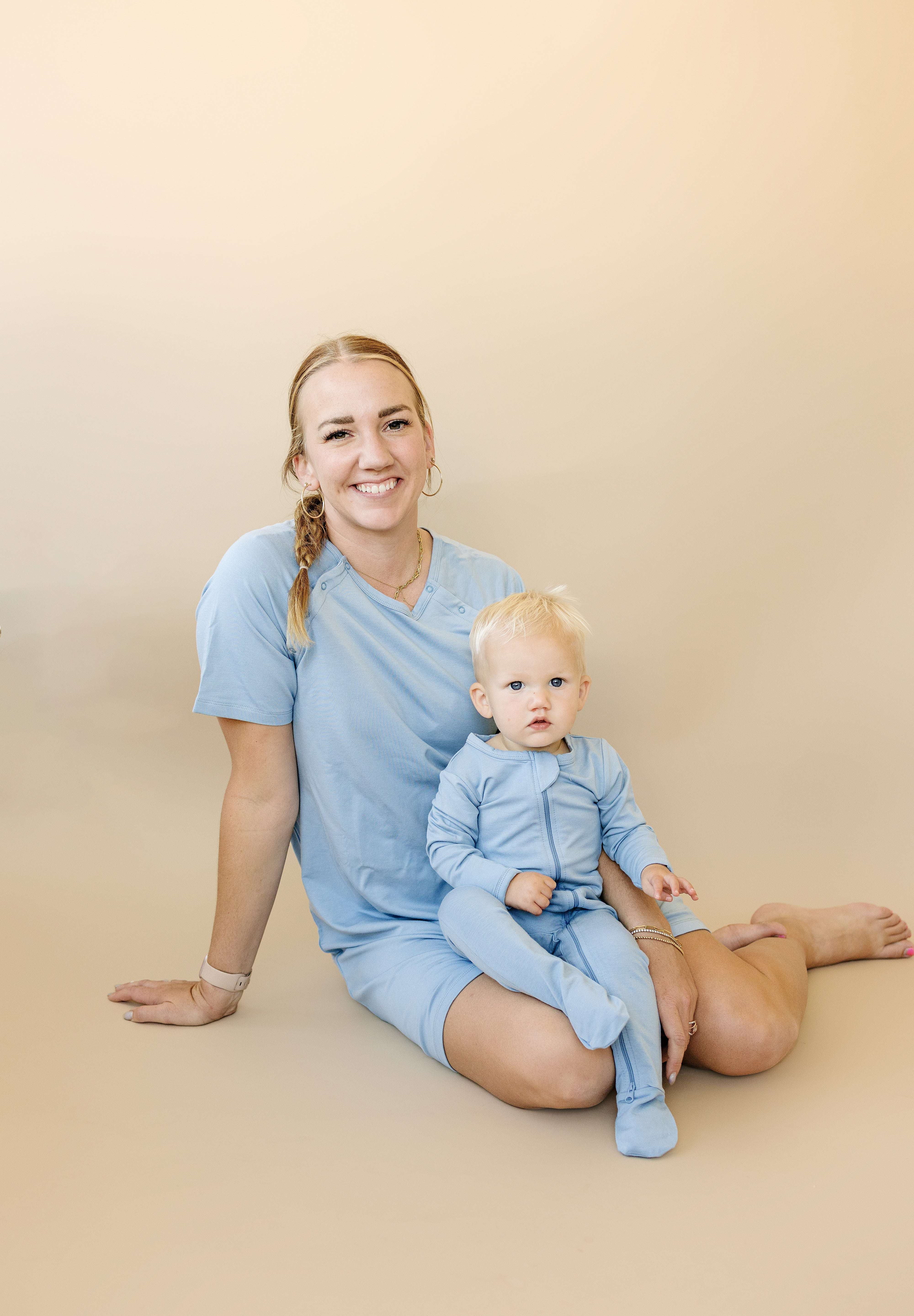 Bamboo Labor & Delivery Gown Milk & Baby