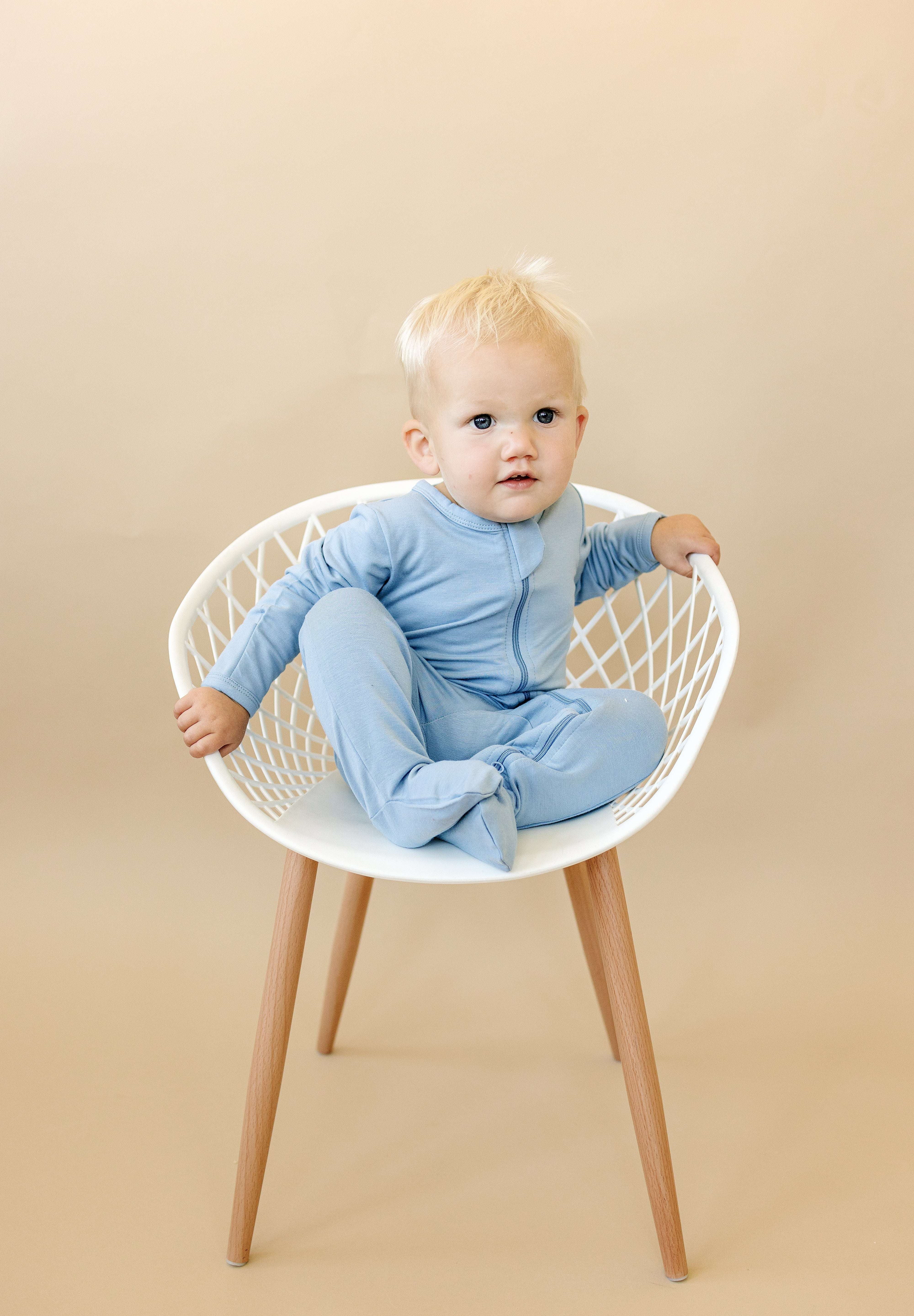 Bamboo Footed Zippy Romper Milk & Baby