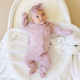 Bamboo Footed Zippy Romper Milk & Baby