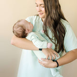 Bamboo Footed Zippy Romper Milk & Baby