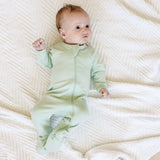 Bamboo Footed Zippy Romper Milk & Baby