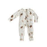 Gingerbread Cookie | Bamboo Zip Romper