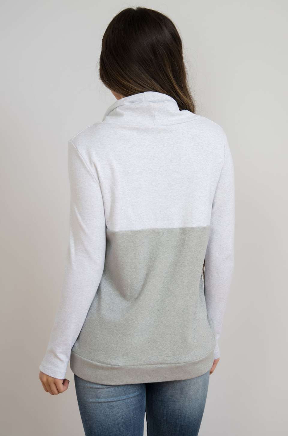 Nursing Sweatshirt Pullover | Light Grey Milk & Baby