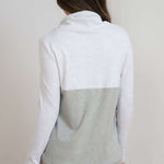 Nursing Sweatshirt Pullover | Light Grey Milk & Baby