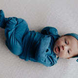 Blue Newborn Jammies | Milk & Baby