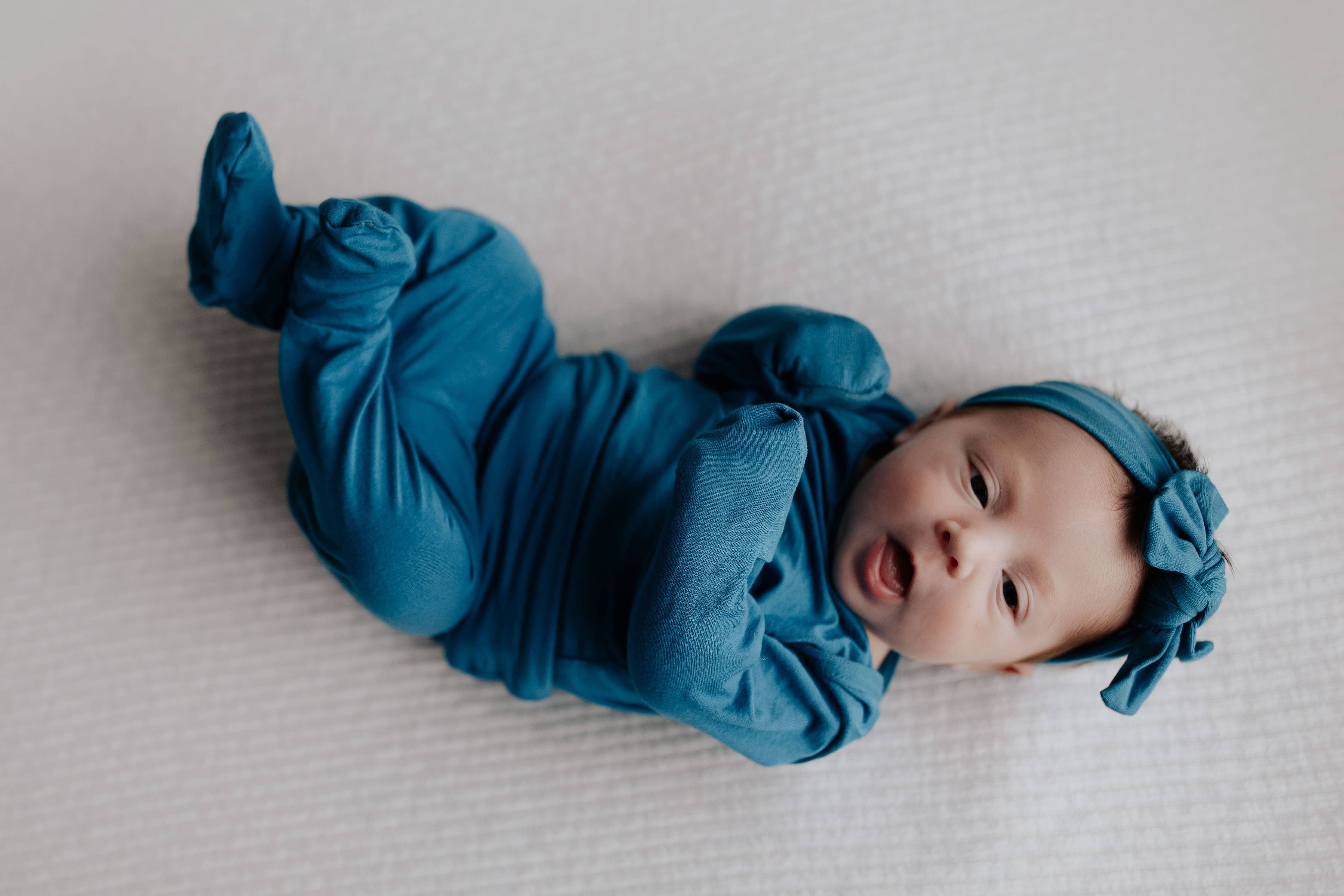 Blue Newborn Jammies | Milk & Baby