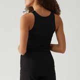 Back Snap Hands Free Nursing & Pumping Top in Onyx Milk & Baby