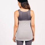 Back Snap Hands Free Nursing & Pumping Top in Sleet Milk & Baby