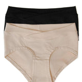 Bamboo Maternity & Postpartum Panties - 2 Pack black & beige Milk & Baby