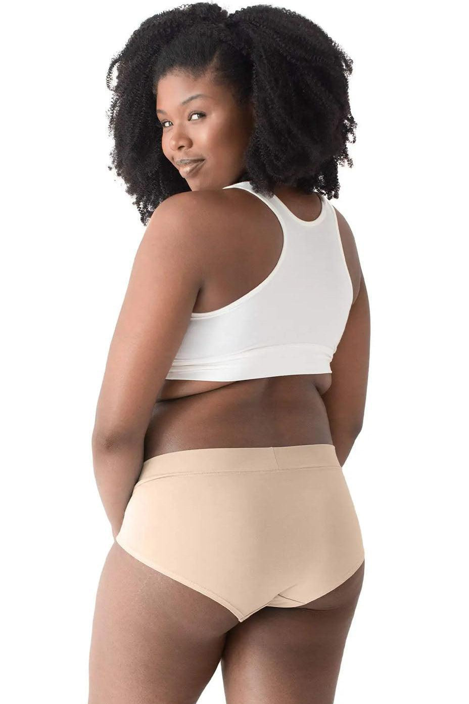 Bamboo Maternity & Postpartum Panties - 2 Pack black & beige - Milk & Baby 