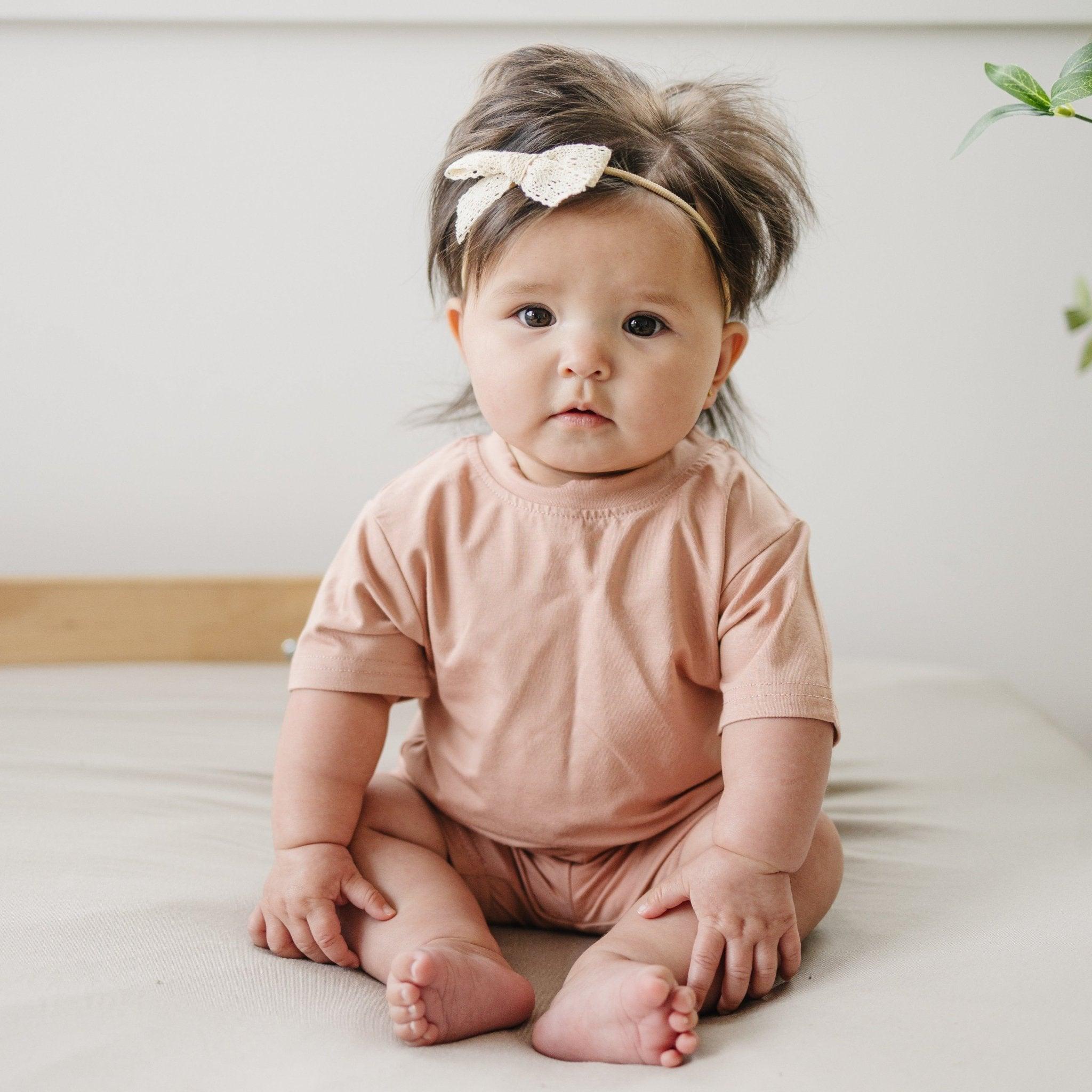 Little Joy Co. Bamboo Tee & Bike Shorts | Milk & Baby 