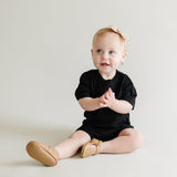 Bamboo Tee & Bike Shorts Set Milk & Baby