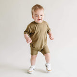 Little Joy Co. Bamboo Tee & Bike Shorts | Milk & Baby