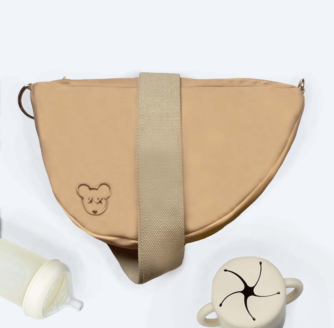 citymini Sling Diaper Bag | Sand Beige Milk & Baby