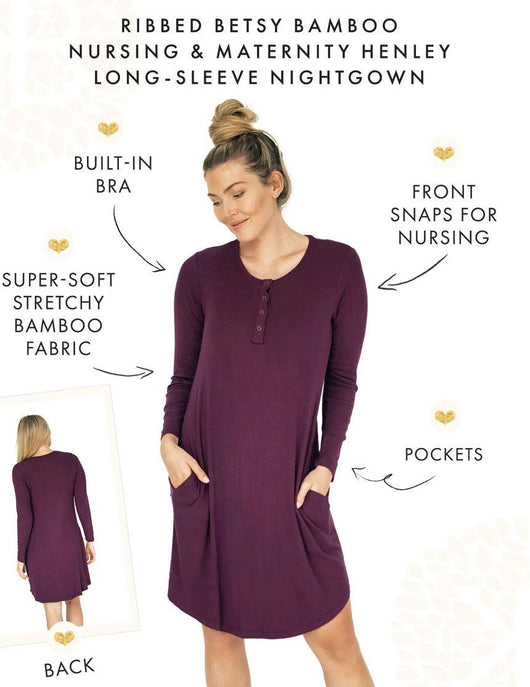 Universal Labor and Delivery Gown in Grey Heather