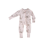 Coquette Lasso | Bamboo Zip Romper Milk & Baby