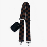 black and brown checkerboard strap | Milk & Baby