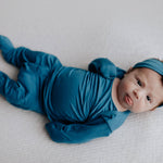 Blue Newborn Jammies | Milk & Baby