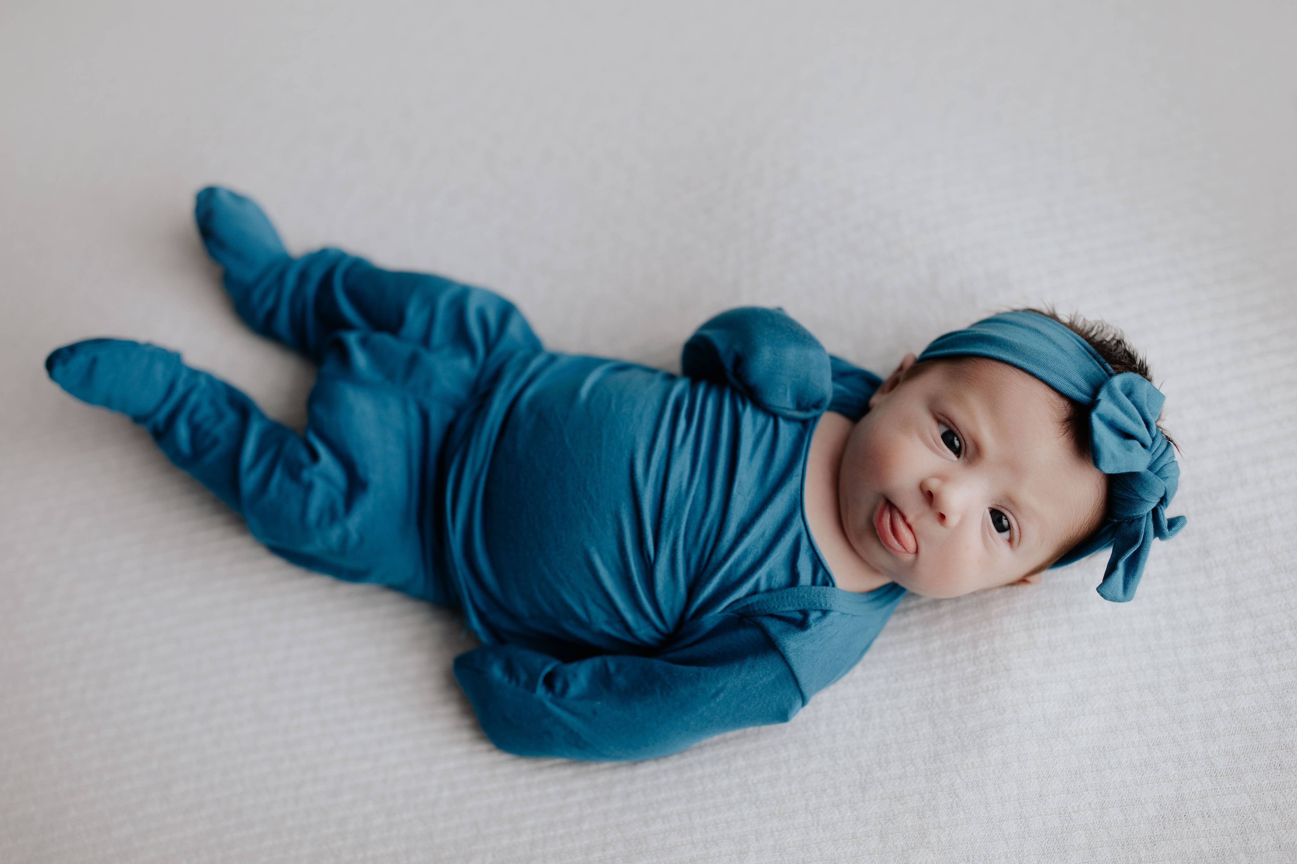 Blue Newborn Jammies | Milk & Baby