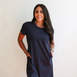 Breastfeeding Invisible Zipper T-Shirt Dress