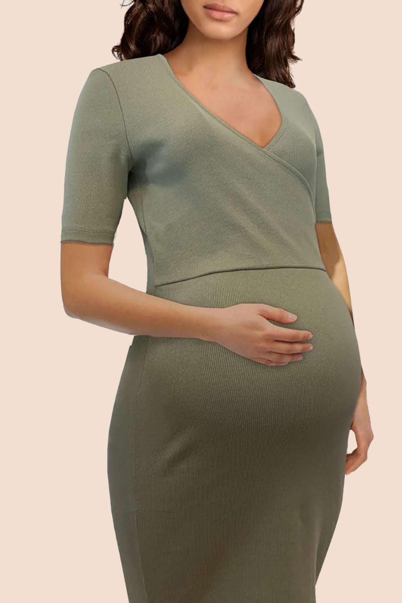 Ella Knit Dress | Nursing Friendly Milk & Baby