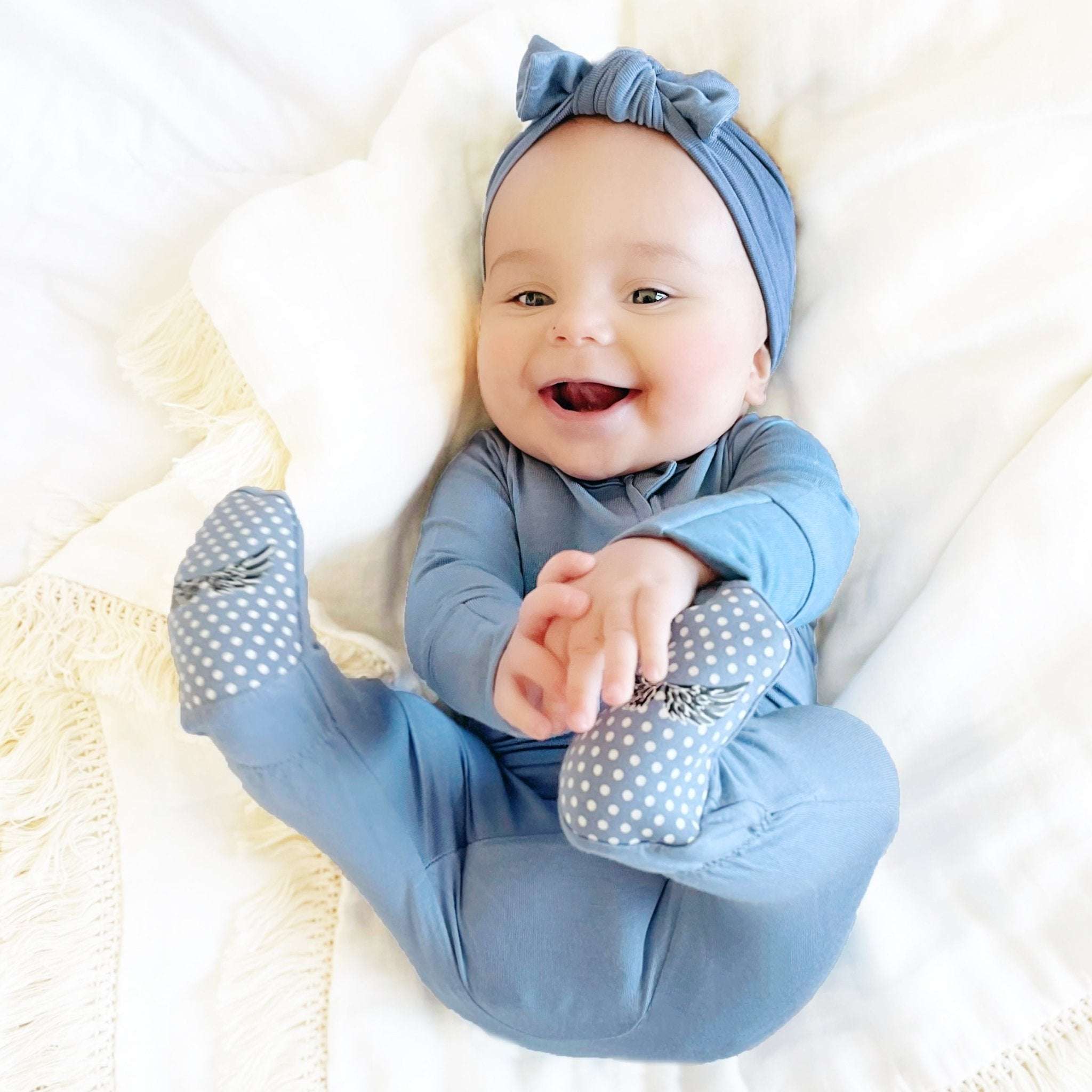 Dried Lavender Footie Milk & Baby