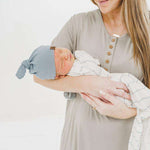 Dusk Striped Everything Knotted Newborn Gown | Milk & Baby