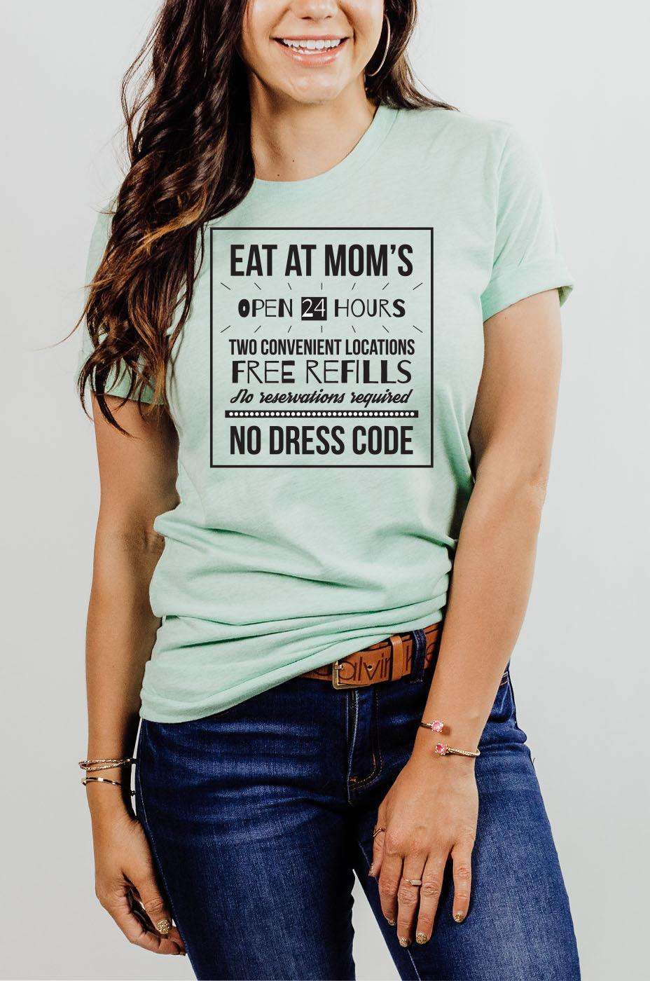 Eat at Mom's Graphic Tee Milk & Baby