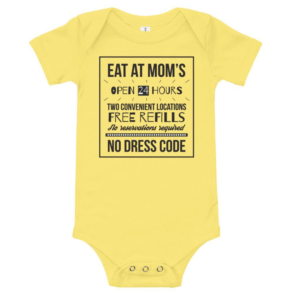 Eat at Mom's Onesie Milk & Baby