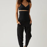 Endurance Performance Maternity & Postpartum Joggers - Onyx Milk & Baby